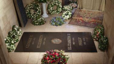 Reina Isabel II: Se publicó la primera foto de la tumba de la reina