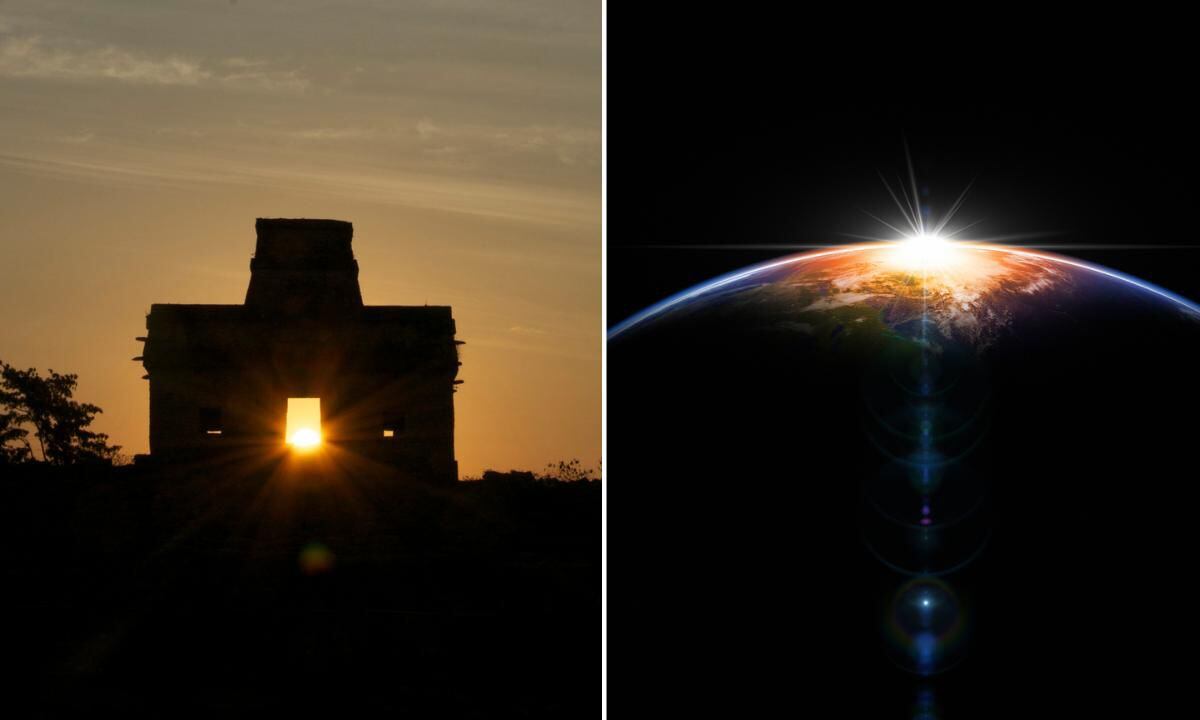Una vez el Sol alcanza su cenit, justo encima de la Tierra, no se proyecta sombra lateral durante algunos minutos. 