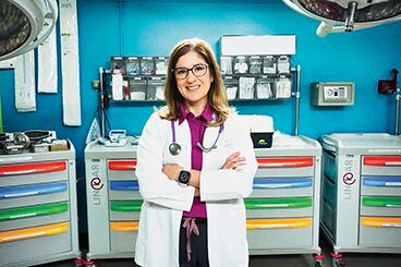 Dra. Adriana Yock Corrales, jefa del servicio de emergencias del Hospital de Niños.