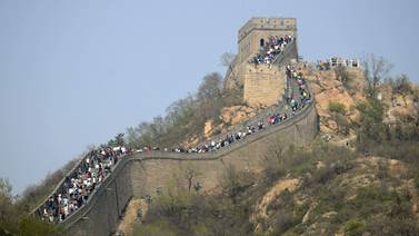 Un paseo por la Gran Muralla China dentro de la burbuja olímpica