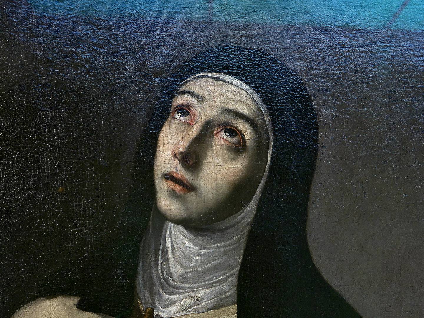 Santa Teresa de Jesús según el pintor José de Ribera. El cuadro pertenece al Museo de Bellas Artes de Sevilla.