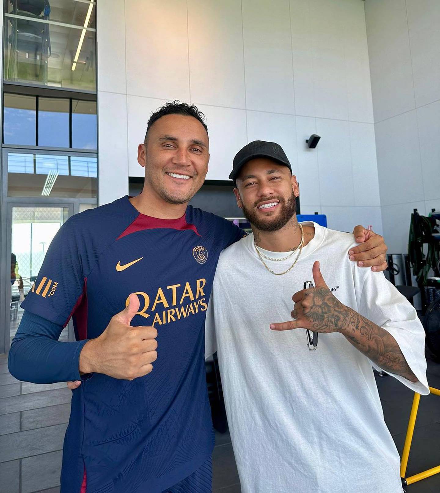Keylor Navas le dedicó unas sentidas palabras a su amigo Neymar. Instagram.