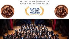Sinfónica Nacional y productor tico ganan premios en los Global Music Awards
