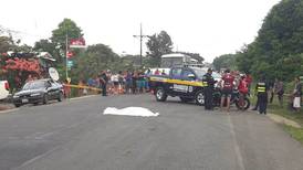 Ciclista fallece atropellado por motociclista en Paraíso de Sixaola