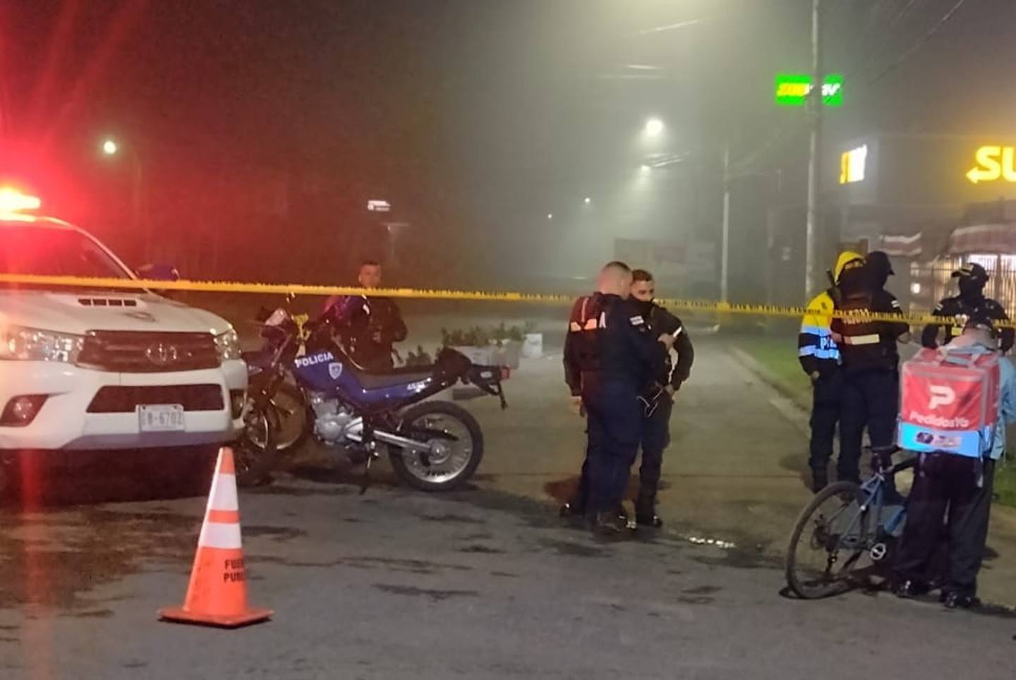 El crimen ocurrió a las 9 p. m. en San Blas de Cartago. Foto: Keyna Calderón
