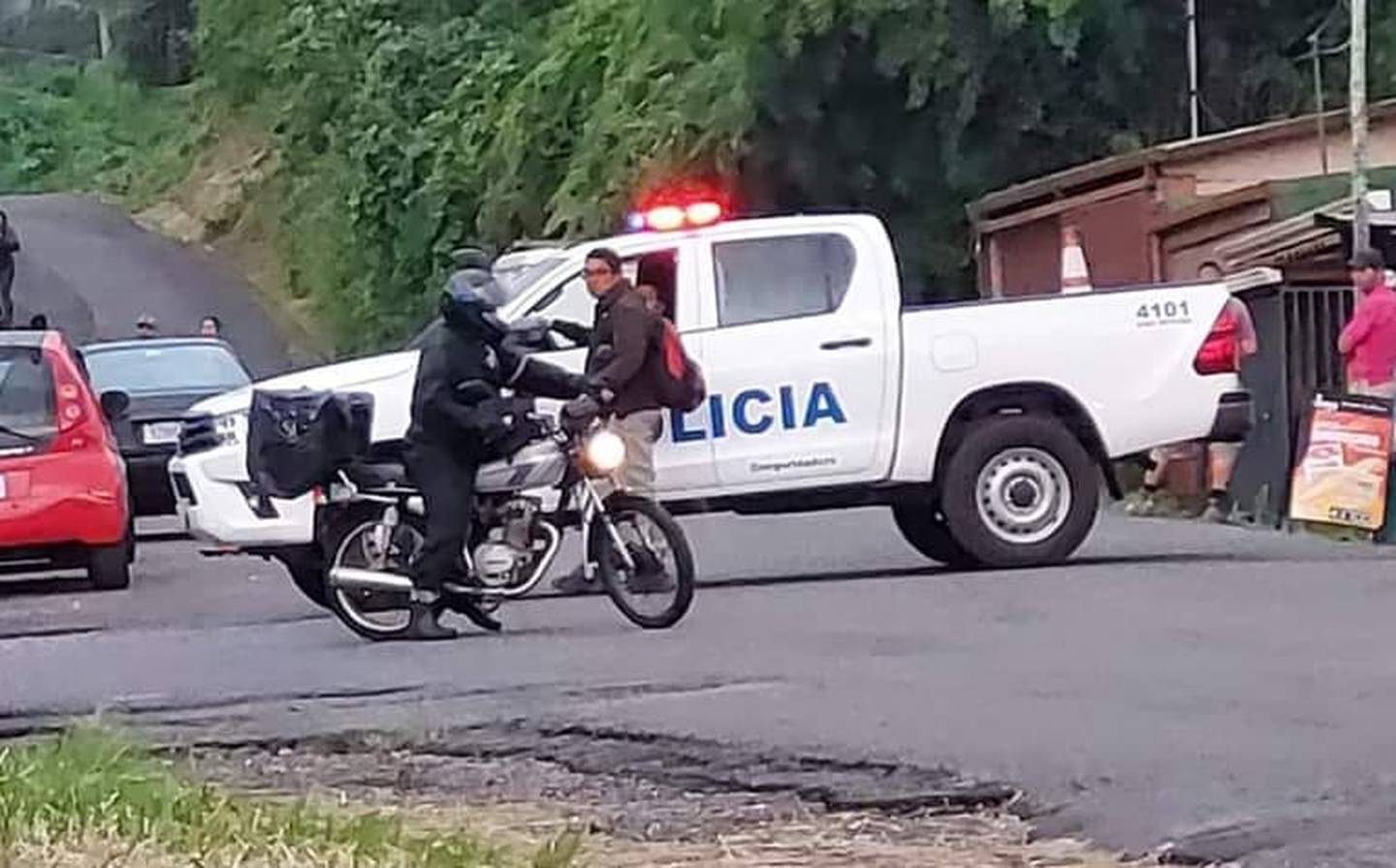 El tiroteo se registró a las 4:54 p. m. en Concepción de La Unión. Foto suministrada por Keyna Calderón