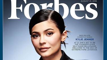 Kylie Jenner es la empresaria más joven y multimillonaria de Estados Unidos