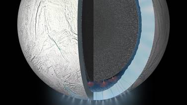 Sonda Cassini se ‘zambulló’ en la luna Encélado de Saturno