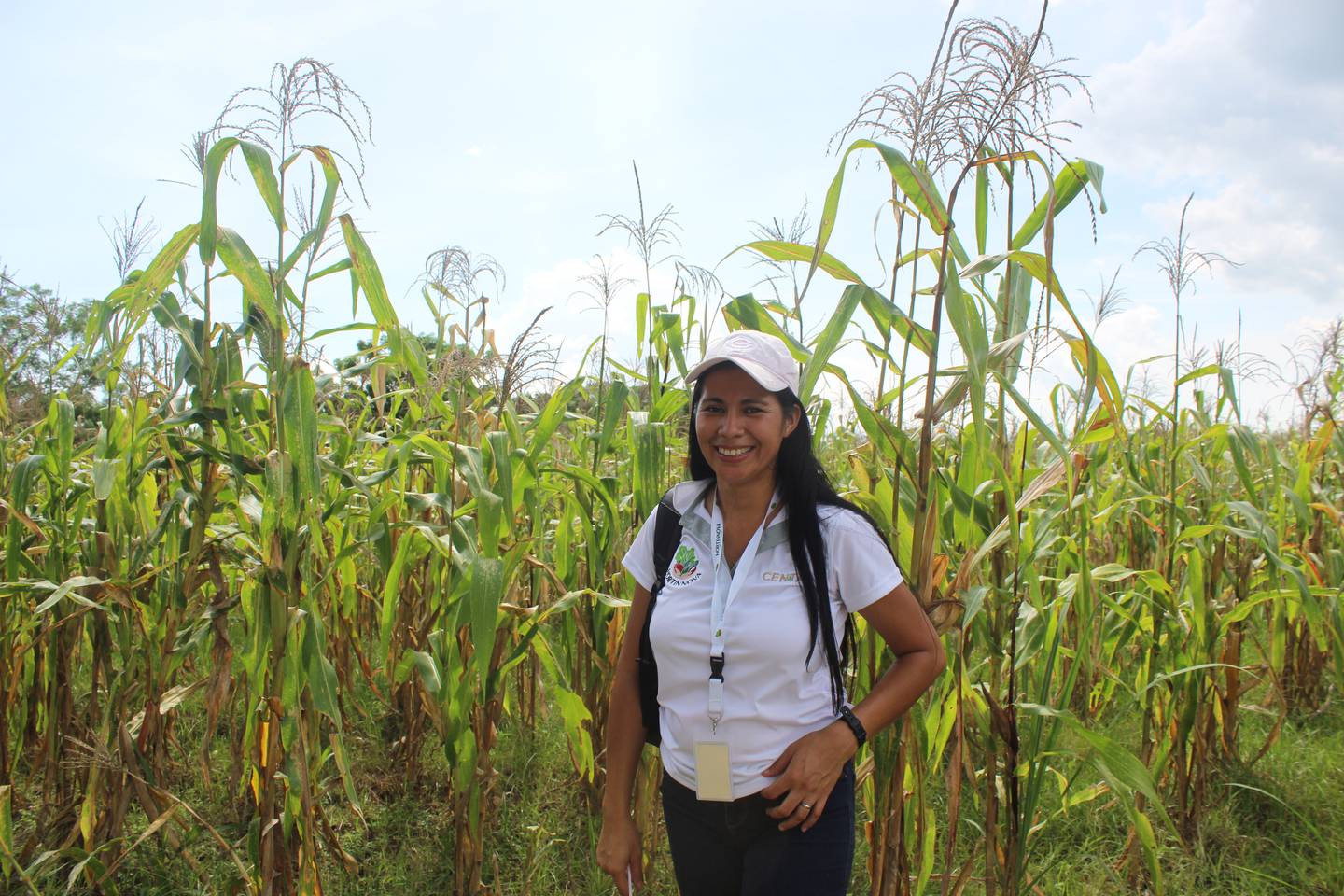 María Flor, agricultora de Morazán, El Salvador visitó Costa Rica por parte del programa HORTINNOVA.