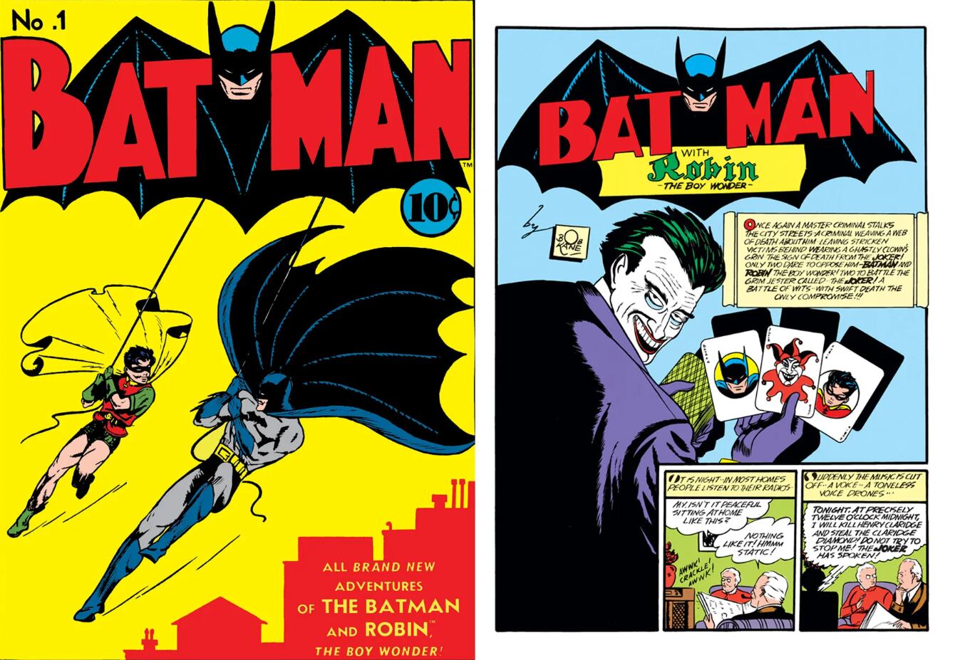 El primer cómic en el que apareció el Joker fue 'Batman #1', como villano del superhéroe Batman.
