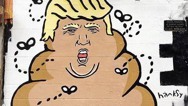 El arte callejero contra Trump y Clinton invade Estados Unidos