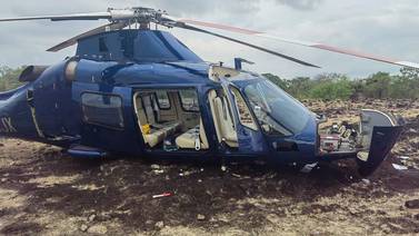 Helicóptero se desplomó con seis personas cerca del aeropuerto de Liberia