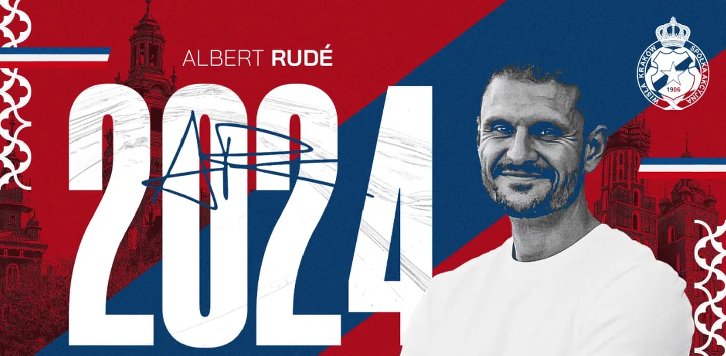 Wisla Cracovia anunció a Albert Rudé como su nuevo entrenador. El contrato es hasta mediados de 2024, con opción de prórroga.