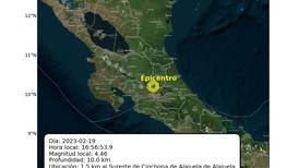 Nuevo temblor de 4,4 con epicentro en Cinchona