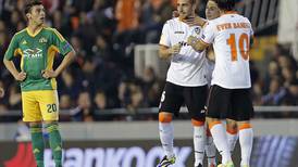 Valencia empató 1-1 contra el Kuban Krasnodar en la Liga Europa