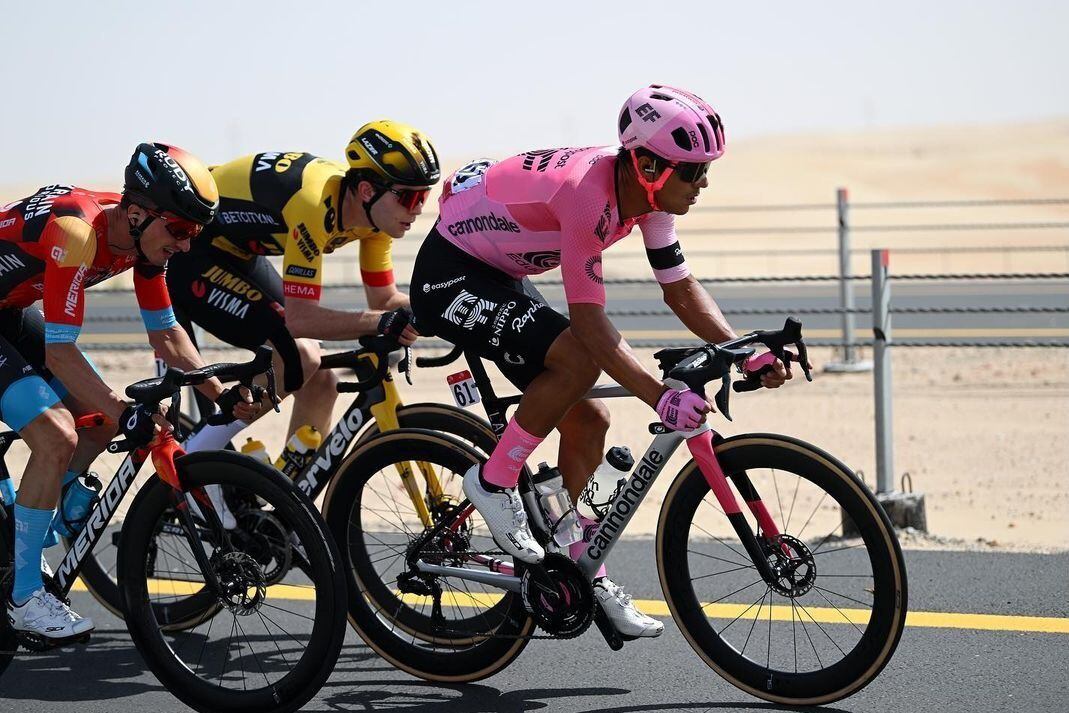 Andrey Amador acabó este domingo su primer desafío del año, en el UAE Tour.
