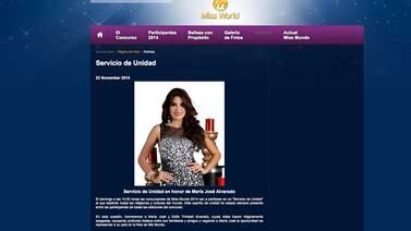 Concursantes ofrecen  un emotivo homenaje  a Miss Honduras Mundo  