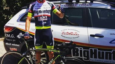 Joseph Chavarría está listo para su primera carrera en el ciclismo de Italia