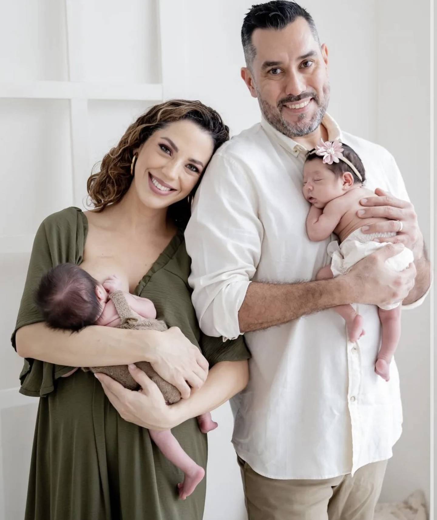 Lussania Víquez y su familia