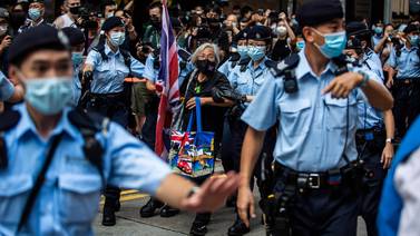 Fuerte despliegue policial en Hong Kong en celebración del centenario del Partido Comunista de China