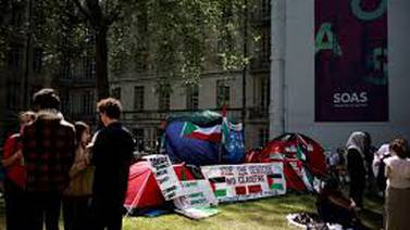 Movilización por Gaza llega a universidades británicas