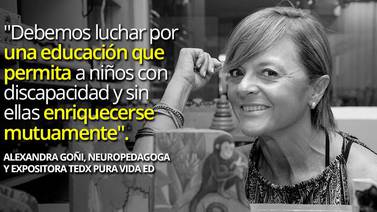 Neuropedagoga Alexandra Goñi: 'Debemos dejar que las diferencias convivan en el aula, eso nos enriquece a todos'