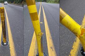 Conavi reporta daños en nuevos postes abatibles de ruta 32