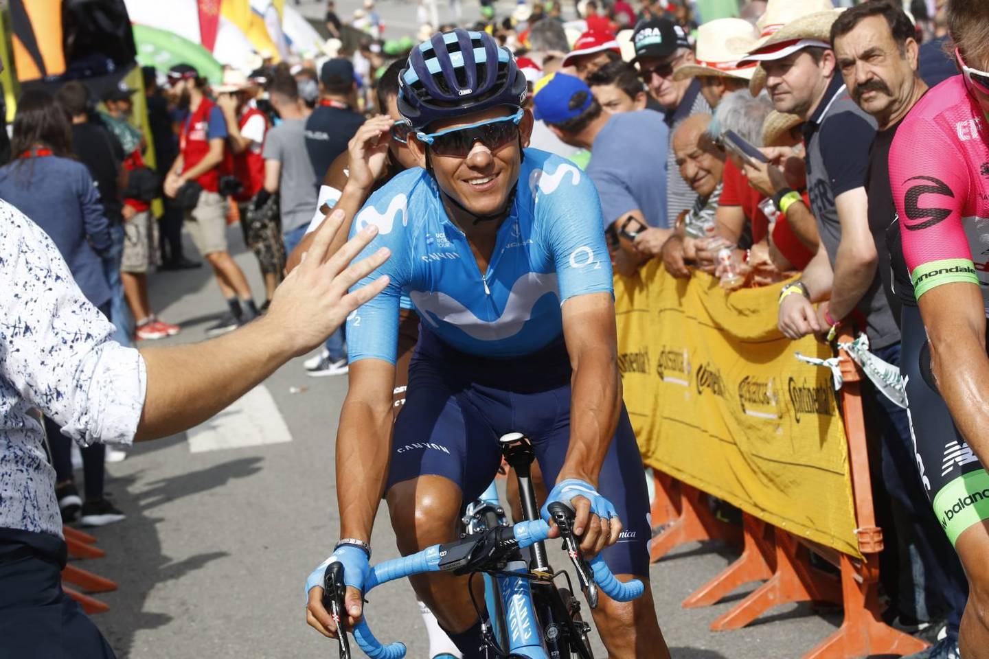 Andrey Amador continuará al menos dos años más con Movistar Team en el ciclismo profesional. Fotografía: Bettini / Movistar Team