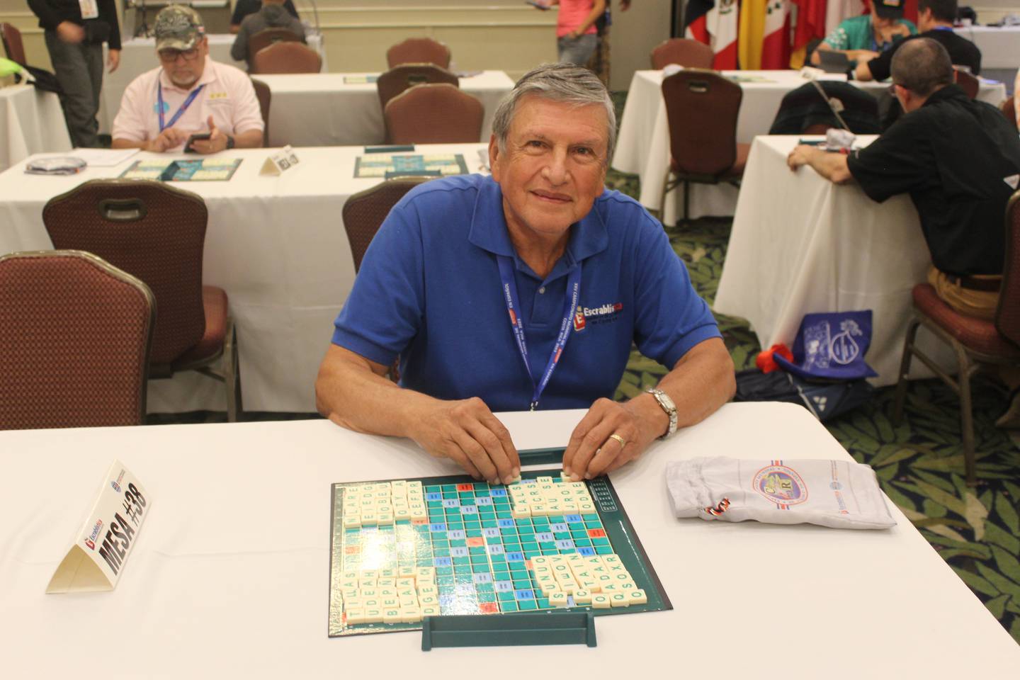 Enrique Villalobos es el actual presidente de Scrablística, la asociación que organizó el Mundial de Scrabble en Español junto con la FILE.