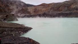 Laguna cratérica del Poás llega al punto más alto de la última década debido a fuertes lluvias 