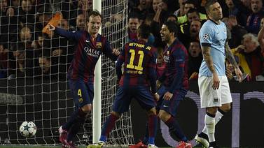 Barcelona liquida la serie ante Manchester City con solitario gol de Ivan Rakitic