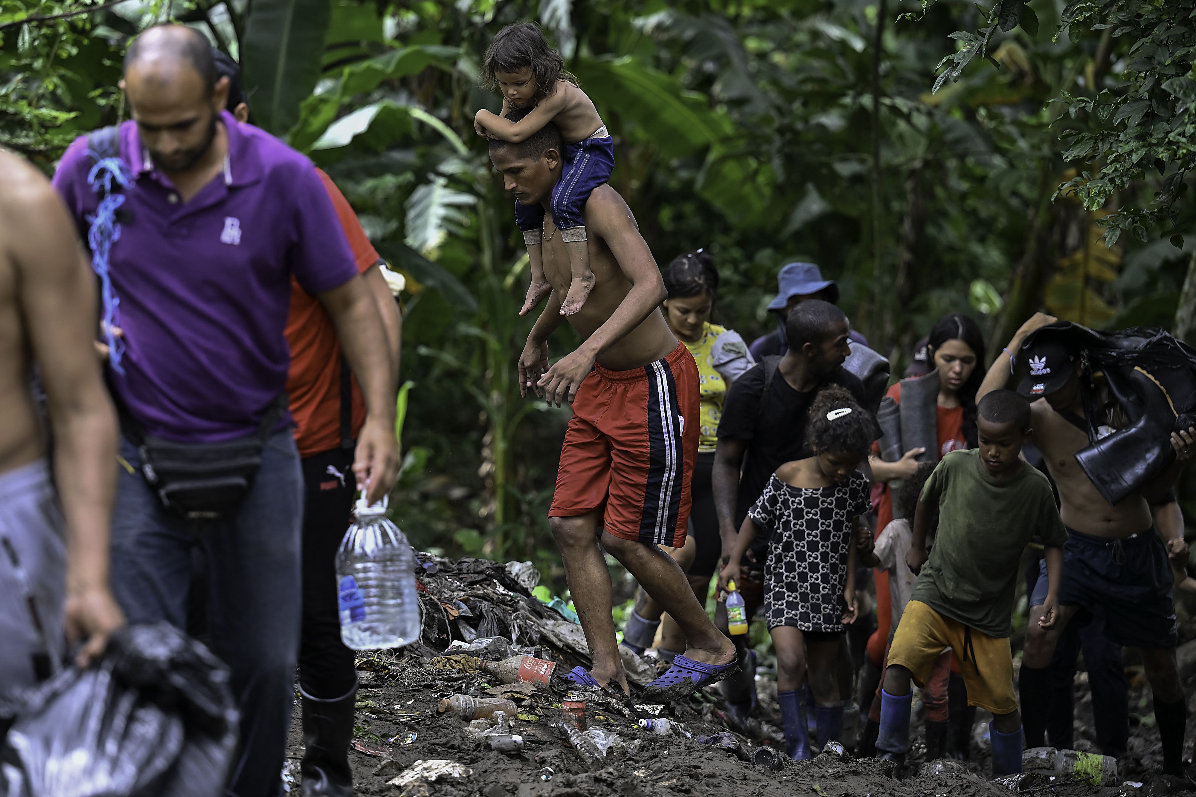 La selva de Darién es una de las zonas más peligrosas que los migrantes deben cruzar para llegar a Panamá. Investigadores prevén que con la época seca el flujo migratorio vuelva a crecer. (Foto: Luis ACOSTA / AFP) 