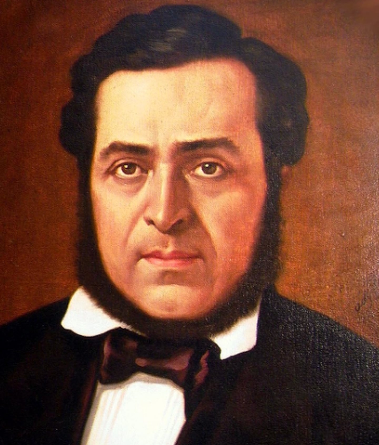 Retrato de Juan Rafael Mora Porras. 1878. Óleo sobre tela de Achille-Clément Bigot. .