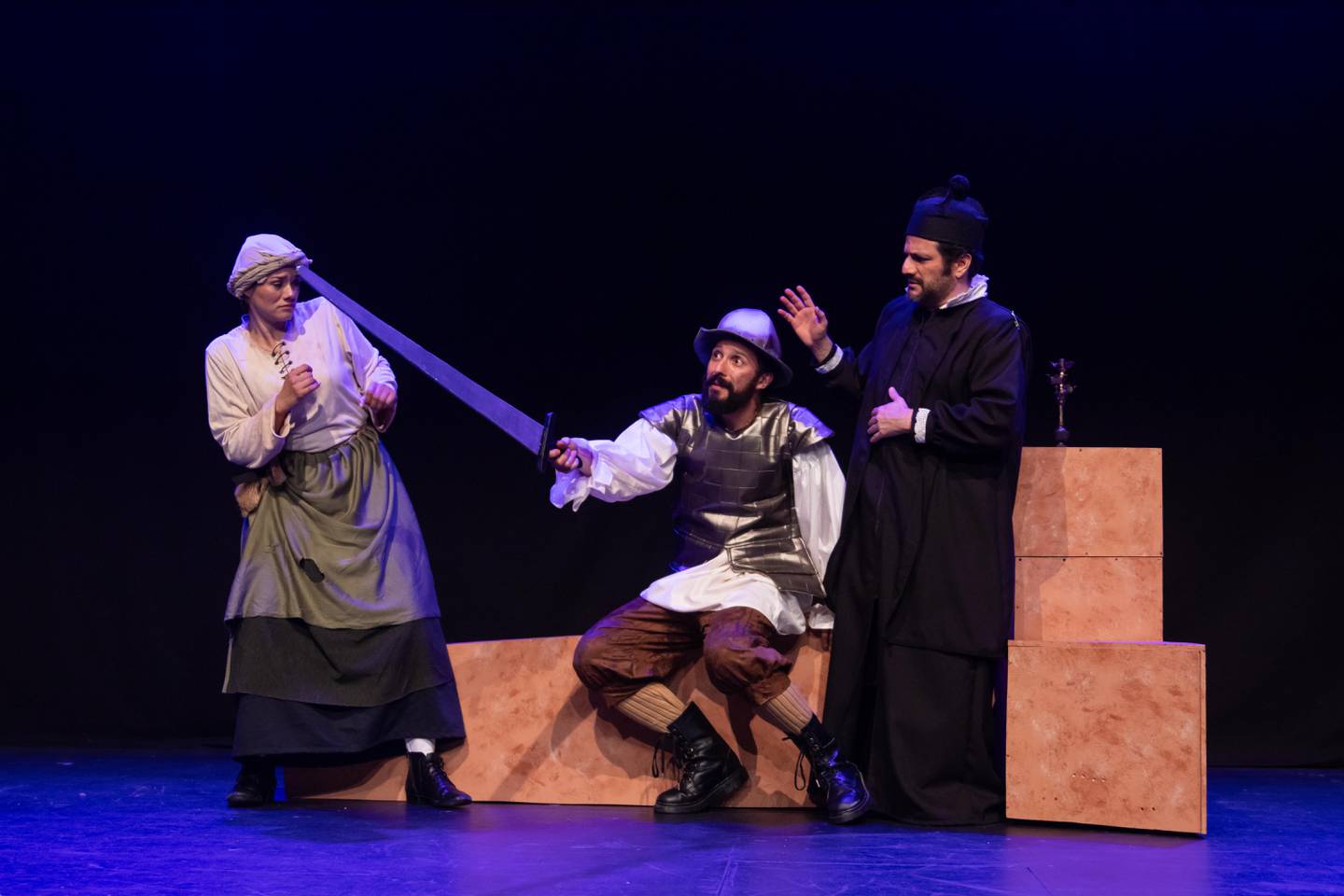 La adaptación de teatro de 'Don Quijote de La Mancha' ya se había presentado en Costa Rica, en el 2010.