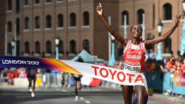 Maratón coronó a sus campeones en el Mundial de Atletismo 