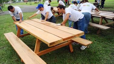 La Sabana exhibe nuevas mesas de picnic