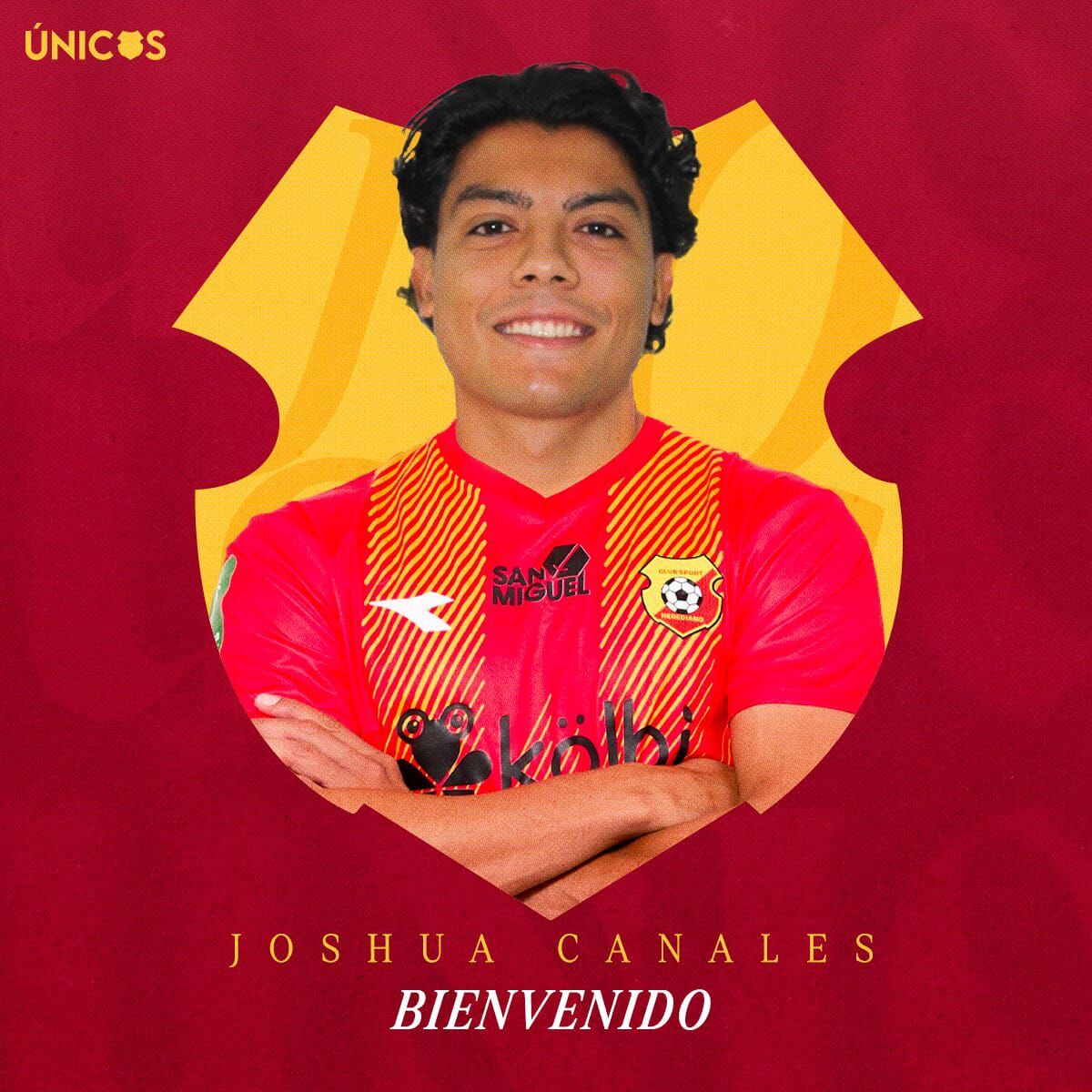 Joshua Canales Hernandez tiene 23 años y procede del Celaya de México, de la Liga de Expansión. Cortesía: Herediano