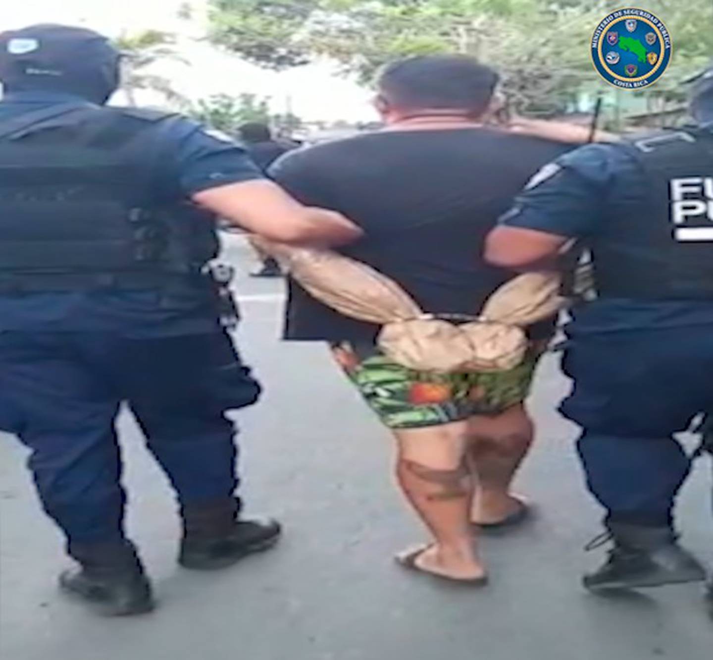 La rápida acción policial permite dar con sospechosos de asesinato en Puntarenas. Foto: MSP.