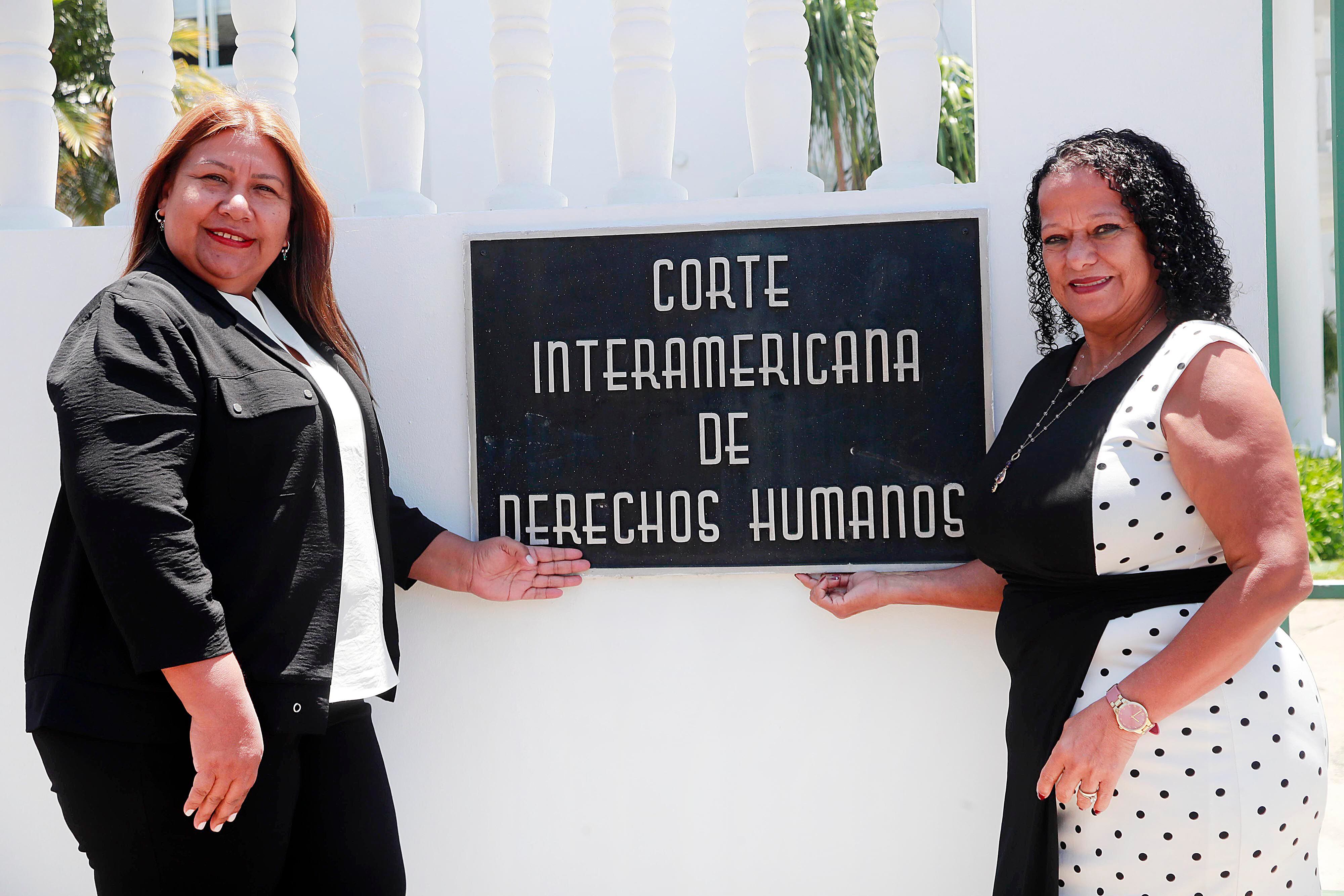 Lucy Esquivel y Nubia Ordóñez fueron consultadas en la Audiencia Pública sobre la Opinión Consultiva “El contenido y el alcance del derecho al cuidado” de la Corte Interamericana de Derechos Humanos. Foto: Rafael Pacheco Granados