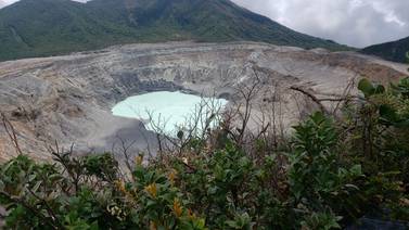 Laguna cratérica del Poás alcanzó el nivel más alto de los últimos cuatro años