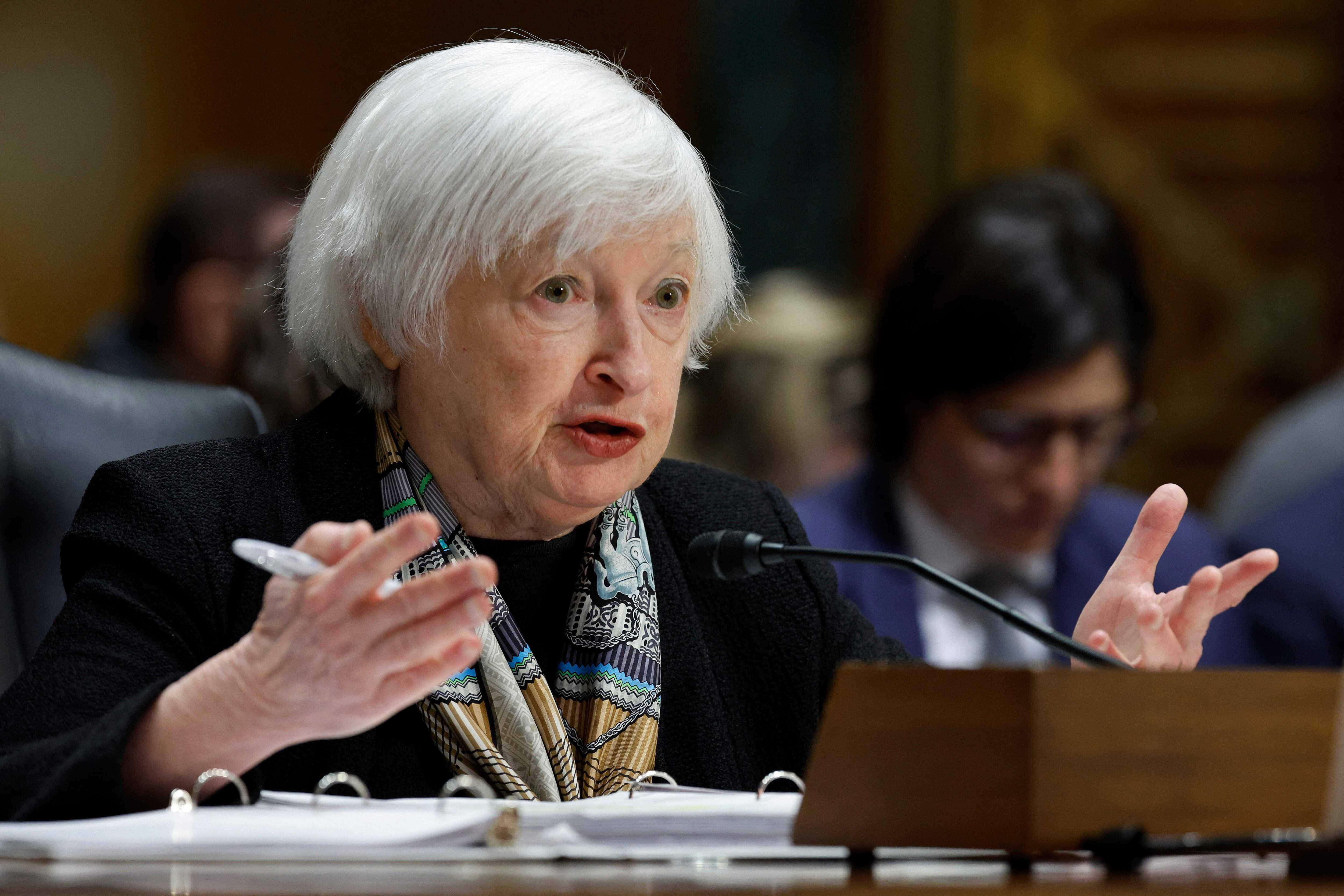 Janet Yellen, secretaria del Tesoro estadounidense, afirmó que el apoyo financiero a Ucrania y a Israel sigue siendo una 