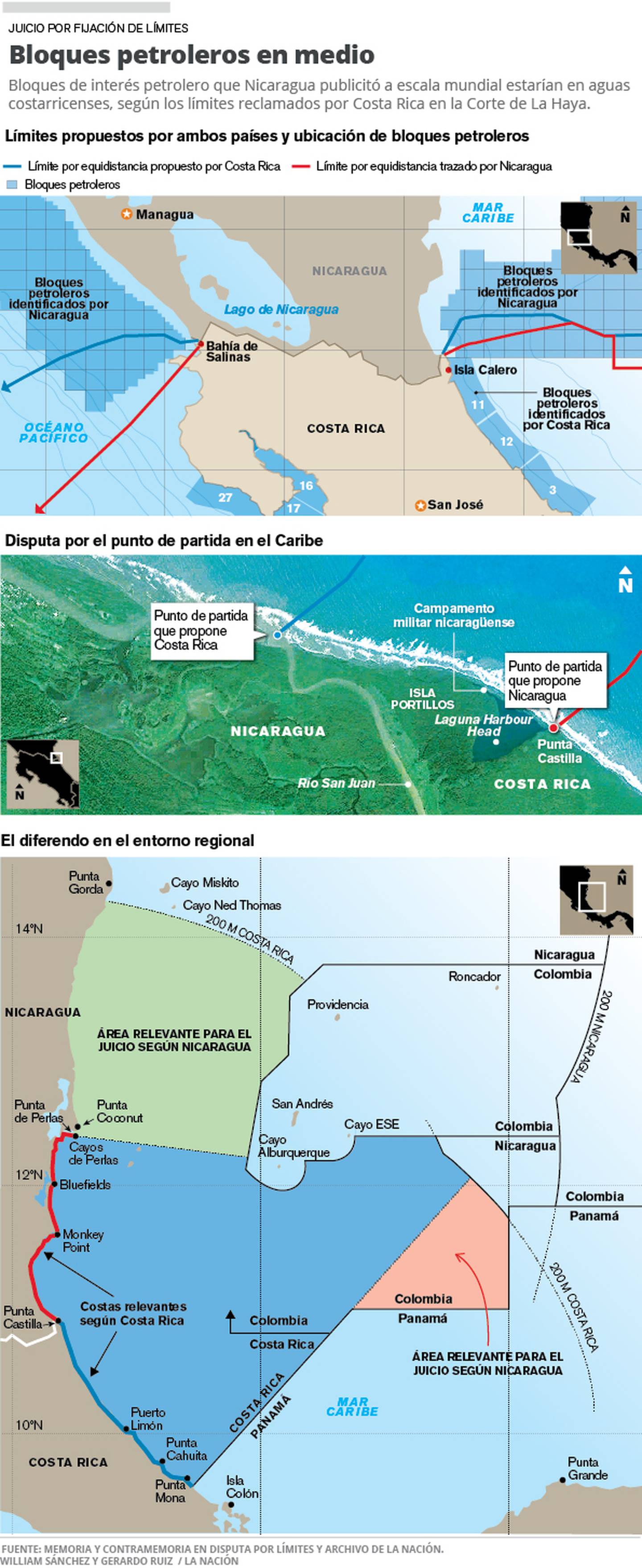 Costa Rica reclama en La Haya mar con 37 bloques de interés petrolero
