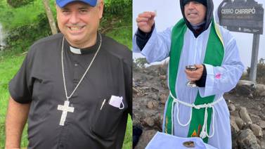 Obispo bajó 9 kilos para dar misa en el Chirripó