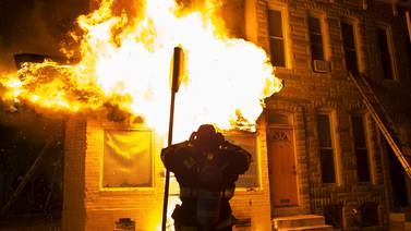 Baltimore vivió una noche en llamas