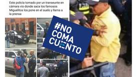 #NoComaCuento: Seguridad desmiente que policía encubierto empujara a Carlos Alvarado en plaza de la Cultura