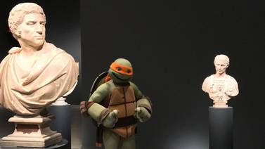 Miguel Ángel, la tortuga ninja, conoció a Miguel Ángel, el genio renacentista