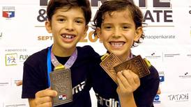 Daniel y Mateo, los hijos de Pablo Gabas conquistan sus primeras medallas en karate