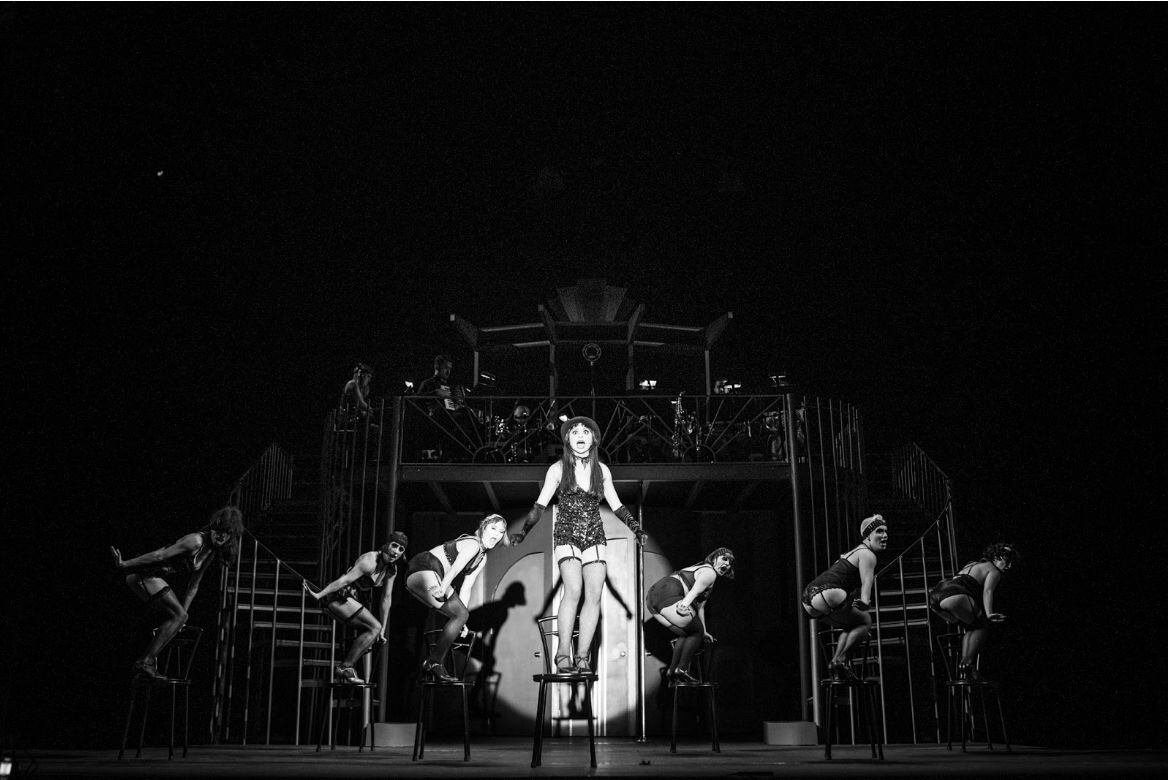Isabel Guzmán interpretó a Velma Kelly en el musical 'Cabaret', montaje en coproducción del Teatro Espressivo y el Teatro Nacional. Foto: Esteban Chinchilla / Cortesía.
