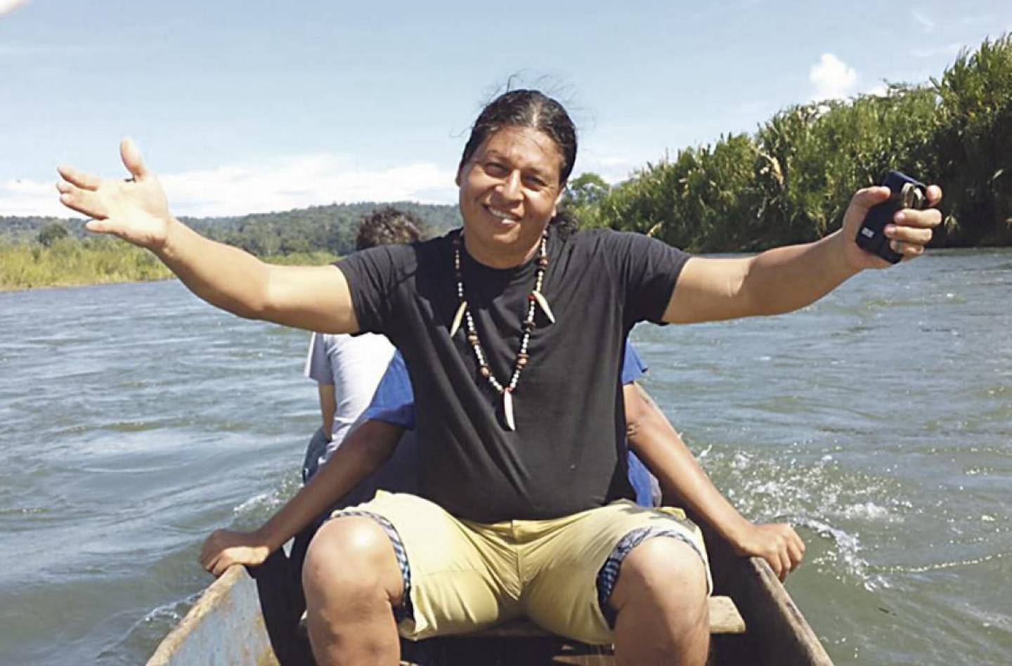 Benjamín el Indio Mayorga, disfruta mucho del río Telire. (Cortesía)