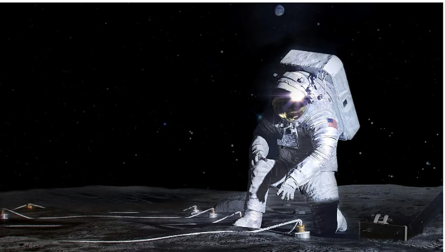 En esta ilustración, una artista interpreta el trabajo de los astronautas al volver a la Luna.

Imagen: NASA
